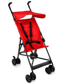 Resim Aldeba Pratık Baston Bebek Arabası - Kırmızı - Kırmızı / Standart 