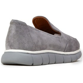 Resim Deery Erkek Hakiki Süet Gri Loafer Ayakkabı - 02044mgrıe01 
