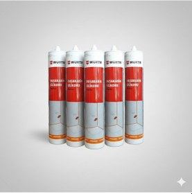 Resim Würth Duşakabin Silikonu Beyaz Su Geçirmez Ve Sızdırmaz 310 Ml 5 Adet Beyaz 