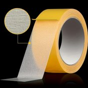 Resim Fiberglas Meshli Süper Yapışkan Ağır Hizmet Çift Taraflı Bant - 1.98cm x 20.12m, Duvar ve Cam Kurulumu için Şeffaf ve Güçlü Yapıştırıcı, Ev İyileştirme Projeleri için İdeal, Duvar Montaj Bantı | Şık Görünüm | Dayanıklı Yapıştırıcı 