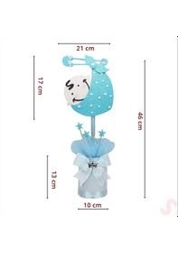 Resim Kundak Bebek Masa SüSü 46 x 21 CM - Mavi 