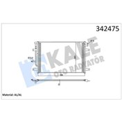 Resim Kale 342475 Klima Kondenseri Audı Audı A4 Seat Exeo-exeo St Al-al 8e0260403h-8e0260403l-8e0260403n 