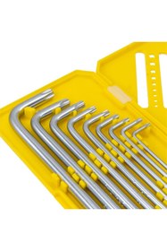 Resim Titi 6478 Uzun Tip Delikli Torx L Allen Anahtar Takımı 9 Parça 