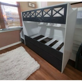 Resim Cordoba Tamamı Mdf Lake Boyalı Yavrulu 3 Lü Ranza Ab 