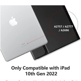 Resim Apple Uyumlu iPad Air 11inç M2 2024 Kılıf Kablosuz Klavyeli Kılıf Mobax A2902 A2903 A2904 Kılıf 