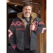 Resim Erkekler için Termal Ceket - Tam Fermuarlı Kapüşonlu Kışlık Mont, Plüş Fermuarlı, Makinede Yıkanabilir Polyester Dış Yüzeyli Soğuk Hava İçin - Şehir Stili ve Resmi Etkinlikler (Bej/Siyah/Gri/Beyaz), Sonbahar Günlük Giyim 