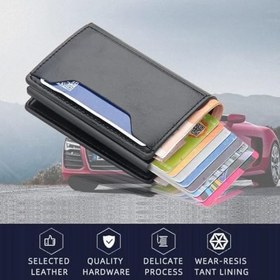 Resim Bolivia's Kart cüzdanı, alüminyum metal tasarım, RFID korumalı teknoloji, ultra ince ve hafif, erkek ve kadınlar için şık ve pratik cüzdan çözümü 