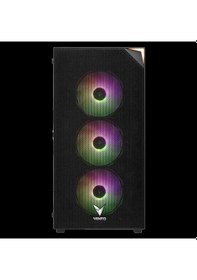 Resim Vento Vg3400s Mid Tower, 750w 80+ Siyah, Temperli Cam, Rgb, Atx Gamıng Kasa 