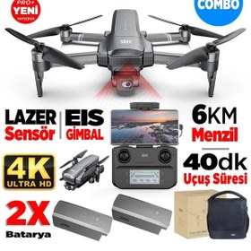 Resim SJRC F22 S2 Pro+ Combo 4K Kameralı Drone Seti - 2Batarya+6KM Menzil+Çarpışma Sensörü+40 Dakika Uçuş 