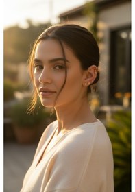 Resim 14 Ayar Altın Piercing Tragus Küpe 25114-t004 