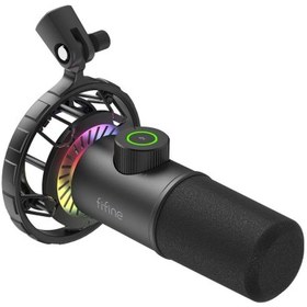 Resim Fifine K658 USB Mikrofon RGB - Yayıncı - Bilgisayar Mikrofonu 