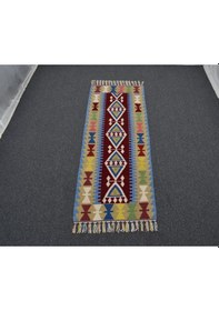 Resim Zehra Abla Halı Yeni El Dokuma Pınarbaşı Kayseri Yün Mini Yolluk Kilim 6313 