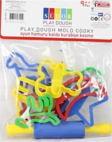 Resim Südor S015 Oyun Hamuru Kalıbı Merdane + 8 Büyük Şekil 