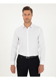 Resim Pierre Cardin Erkek Beyaz Gömlek Desenli 50292539-vr013 Beyaz 