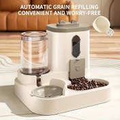 Resim 1 Adet 2’si 1 Arada Kedi Mama ve Su Dispanseri, Otomatik Yemek Ve İçme Makinesi, Sevimli Tasarım, Pil/Kablosuz Gerektirmez, Sağlam Malzeme, Çoklu Boyut Seçenekleri, Şehirlilerin Evcil Hayvanlarına Uygun Kompakt Besleyici 