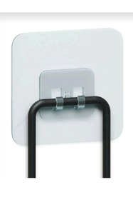 Resim Genel Markalar 7×7 cm süper güçlü yapışkanlı banyo askısı yedek 10 adet sticker raf tutucu askı 