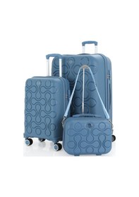 Resim Mçs Polipropilen 3lü Valiz Seti Büyük & Kabin & Makyaj V376 S23sy1000053-set 10227 Sky Blue 