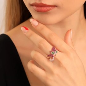 Resim Miavi Silver 925 Ayar Gümüş Tilki Yüzük 