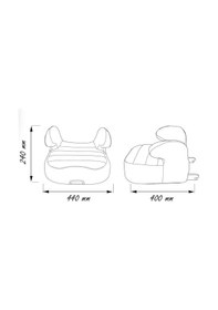 Resim Comfymax Isofixli Yükseltici 15-36Kg Oto Koltuğu - Blue Line 