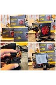 Resim Platoon Pl-9259 400w Gaming Pc Power Supply 12cm Geniş Fan Güç Kaynağı 