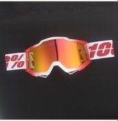 Resim Jzcat 100% Motosiklet Gözlükleri Açık Hava Bisiklet Kaskı Spor Gözlükleri Motosiklet Gözlükleri - Kırmızı Ve Beyaz Gözlük 53955918 