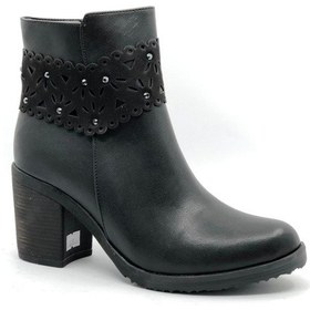 Resim Mehtap Bilek Taş Detaylı Topuklu Kadın Bot 001 