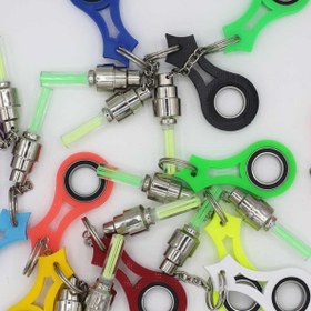 Resim Karambit Dönebilen Led Işıklı Anahtarlık Keyrambit Rulmanlı Model 04 Plastik 