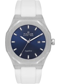 Resim Nacar SAFİR CAM BEYAZ ERKEK KOL SAATİ NC40-292131-ALS11 