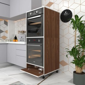 Resim Kenzlife fırın dolabı halime cvz 145*60*56 mutfak kapaklı ayaklı banyo kiler ofis 