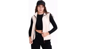 Resim Monox Kadın Slim Fit Tam Fermuarlı Polar Yelek 