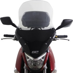 Resim GP Kompozit Suzuki İnazuma 2012-2016 Uyumlu Baskılı Tur Camı Şeffaf 65 cm 