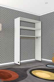 Resim Kenzlife Giysi Dolabı Hayrettin 180*120*40 Byz Gardırop Tekerlekli 