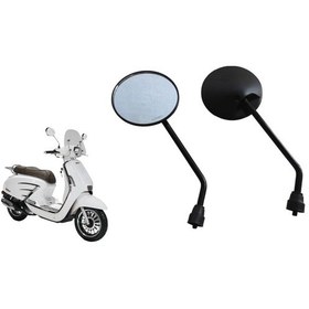 Resim Motosiklet Aynası Siyah - Rks Bitter50 / 125cc Ayna Takim 