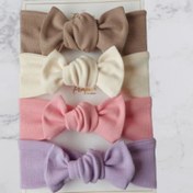 Resim KUZEY STORE Kız Bebek / Çocuk 4lü Bandana Seti 