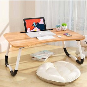 Resim Katlanabilir Portatif Laptop Yatak Koltuk Kanepe Kahvaltı Sehpası 