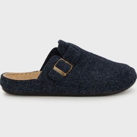 Resim Buratti Kemerli Keçe Kışlık Ev Erkek Terlik 6711003 Lacivert 
