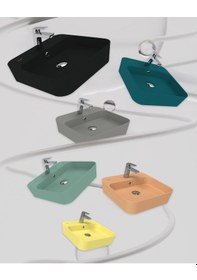 Resim Creavit Loop Kare İnce Çanak Lavabo 45 Cm Mint Lp046-00mt00e-0000 