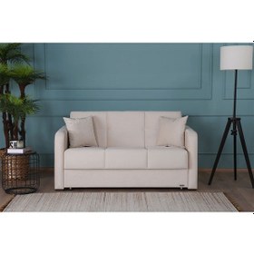 Resim Kilim Mobilya Adonis Çift Kişilik Yataklı Kanepe 140 Krem 