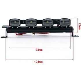 Resim Novahub Trx-4 Ve Scx10 İçin 4'lü Led Aydınlatma Seti - 5v-7.4v Alüminyum Rc Aracı Aksesuarı 