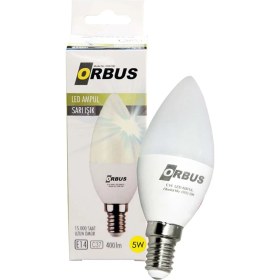 Resim Powermaster Orbus ORB-5WS C37 5 Watt E14 400 Lmn Sarı Tasarruflu Ampül 