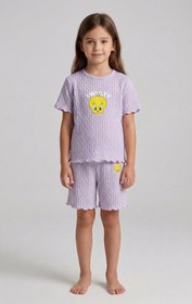 Resim Tweety tişört ve şort takım - LİLA / 4-5 Ysş 