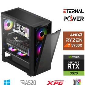 Resim ETERNAL POWER E.POWER RYZEN 7 5700X 32G DDR4 1TB M.2 RTX3070 A520 M650W 