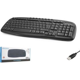 Resim HADRON Hdx2609 Kablolu Multimedia Klavye Q Siyah 