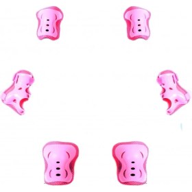 Resim Tex Xbyc 961 Bisiklet Kaykay Dizlik Dirseklik Koruma Seti Pembe 