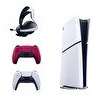 Resim Sony Playstation 5 Slim + 2. Kırmızı Dualsense + Pulse 3D Kablosuz Kulaklık (İthalatçı Garantili) 