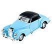 Resim Die Cast 1:32 Retro Klasik Lüks Coupe Çek Bırak Araba Mavi 
