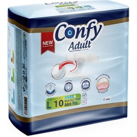 Resim Confy Adult Yetişkin Bezi L 10'Lu 