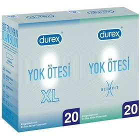 Resim Durex Yok Ötesi XL 20'li + Slim Fit İnce Prezervatif 20'li 