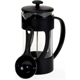 Resim French Press Bitki Çayı & Kahve Demliği 350 Ml Ölçek Kaşıklı Renkli 