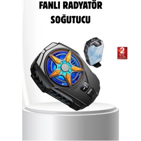 Resim Oyun Telefonu Soğutucu Fan Sessiz Ve Kompakt Mobil Soğutma Cihazı Standart 